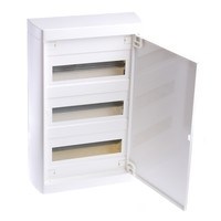 Шкаф распределительный, накладной с металлической дверцей 3 ряда 36 модулей IP41. Цвет Белый. Legrand Nedbox(Легранд Недбокс).601258 - фото 29025