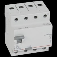 Legrand RX3 УЗО 4P 100мА 25А (AC) 402066 - фото 30938