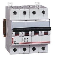 Автоматический выключатель DX3 4 фазы 10A 4М (Тип C) 6 kA - фото 31057