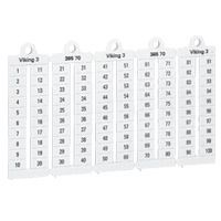 Листы с этикетками для клеммных блоков Viking 3 - горизонтальный формат - шаг 5 мм - цифры от 101 до 200 - фото 31879