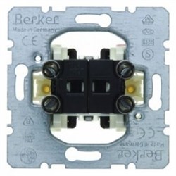 303550 Двухклавишный выключатель для полых стен  Модульные механизмы Berker - фото 32086