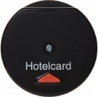 164165 Hакладка карточного выключателя для гостиниц с оттиском и красной линзой цвет: черный Berker - фото 32154