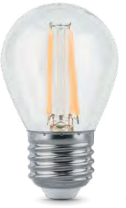 Лампа Gauss LED Filament Globe E27 5W 2700K 1/10/50 - фото 34158