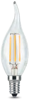 Лампа Gauss LED Filament Candle tailed E14 5W 2700K 1/10/50 - фото 34167