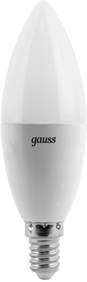 Лампа Gauss LED Candle E14 6.5W 4100К 1/10/50 - фото 34196
