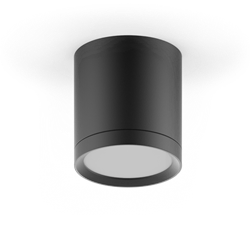 LED светильник накладной с рассеивателем HD014 6W (черный) 3000K 68х75мм 1/30 - фото 34235