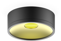 LED светильник накладной HD026 12W (черный/золото) 3000K 140х50мм 1/30 - фото 34236