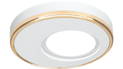 Светильник Gauss Aluminium AL004 Круг. Белый/Золото, Gu5.3 1/30 - фото 34329
