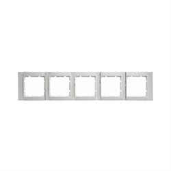Рамка 5-постов горизонтальная, Berker B.1 цвет: Белый , матовый 10251909 - фото 3702