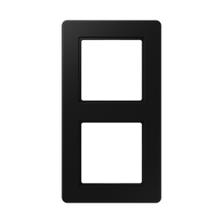 Jung A Flow - Рамка 2-ая, цвет матовый черный - фото 38509