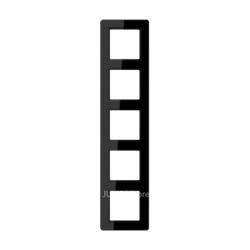 Jung A Flow - Рамка 5-ая, цвет черный - фото 38517