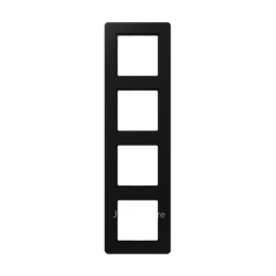 Jung A Flow - Рамка 4-ая, цвет матовый черный - фото 38520