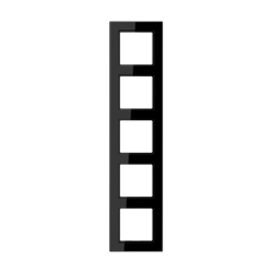 Jung A550 - Рамка 5-ая, цвет черный - фото 41441