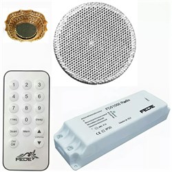FD51000 Встраиваемое радио Fede для установки в точечные светильники с пультом ДУ, динамик Белый - фото 42347