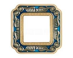 Рамка 1-ая Fede Smalto Italiano Firenze Blue Sapphire FD01361AZEN IP20 - фото 42559