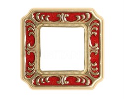 Рамка 1-ая Fede Smalto Italiano Siena Ruby Red FD01351ROEN IP20 - фото 42568