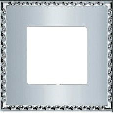 Рамка 1-ая Fede Toledo Bright Chrome FD01211CB IP20 - фото 42569