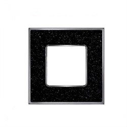 Рамка 1-ая Fede Vintage Corinto Black Quartz/Хром FD01331BQCB IP20 - фото 42584