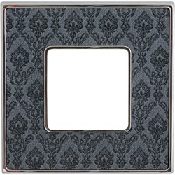 Рамка 1-ая Fede Vintage Tapestry Decor Noir/Светлый хром FD01321DNCB IP20 - фото 42597