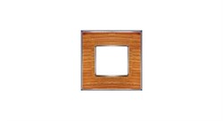 Рамка 1-ая Fede Vintage Wood Вишня/Хром FD01311CCB IP20 - фото 42602