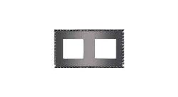 Рамка 2-ая Fede Toledo Graphite FD01212GR IP20 - фото 42669