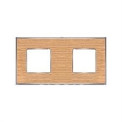 Рамка 2-ая Fede Vintage Wood Дуб/Хром FD01312OCB IP20 - фото 42702