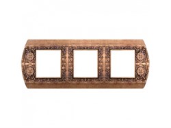 Рамка 3-ая Fede Sanremo Rustic Copper FD01423RU IP20 - фото 42746