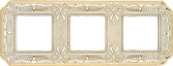 Рамка 3-ая Fede Toscana Firenze Gold White Patina FD01363OP IP20 - фото 42771