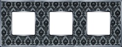 Рамка 3-ая Fede Vintage Tapestry Decor Noir/Светлый хром FD01323DNCB IP20 - фото 42790