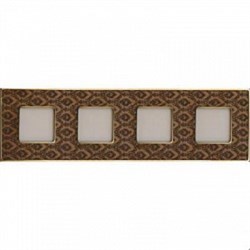 Рамка 4-ая Fede Vintage Tapestry Decor Brass/Светлое золото FD01324DBOB IP20 - фото 42872