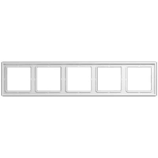 Рамка пятерная, для горизонтального/вертикального монтажа Jung LS 990 Белый LS985ww - фото 43479