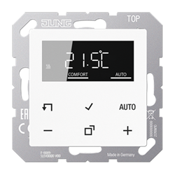 JUNG Комнатный контроллер с дисплеем «стандарт»(механизм+Накладка) белый A500 - фото 43530