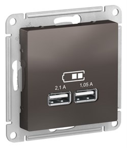 Розетка 220 с USB 1 портом 5B|2100 мА ATN000633 Schneider Electric - фото 45253