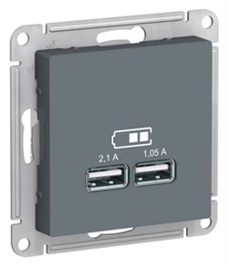 Розетка 220 с USB 1 портом 5B|2100 мА ATN000733 Schneider Electric - фото 45321