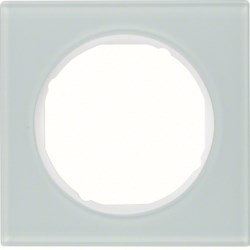 Рамка 1 местная белое стекло 10112209 Berker R3 - фото 47274