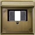 Лицевая панель для телекоммуникационной розетки TAE, Merten Antique цвет: античная латунь - фото 5760