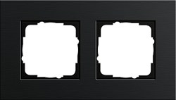 Рамка 2-пост, Gira Esprit Алюминий черного цвета - фото 5856