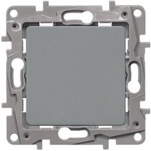 Legrand Etika алюминий Кнопка автоматическая 6А 672414 - фото 61748