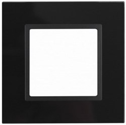 1 постовая рамка черная ЭРА Элеганс 14-5101-05 - фото 62306