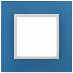 1 постовая рамка голубой ЭРА Элеганс 14-5101-28 - фото 62426