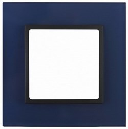 1 постовая рамка синий ЭРА Элеганс 14-5101-29 - фото 62434