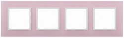 4 постовая рамка розовая ЭРА Элеганс 14-5104-30 - фото 62448