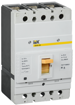Автоматический выключатель IEK ВА44-39 3П 500А SVT50-3-0500-35, 35кА - фото 63364