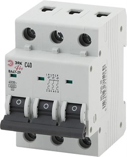 Автоматический выключатель ЭРА ВА47-29 Pro 40А 3п Б0031780, C, 4.5кА - фото 63420