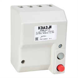 Автоматический выключатель КЭАЗ АП50Б 3П 2.5А 107361, 3.5Iн, 3МТ, У3, 400В AC - фото 63995