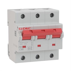 Автоматический выключатель DKC YON MD125 100А 3п MD125-3C100, 20кА, C - фото 64406