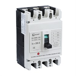 Автоматический выключатель EKF ВА-99МL Basic 3П 250/200А mccb99-250-200mi, 20кА - фото 64533