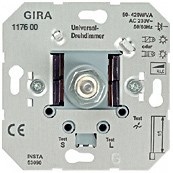 Вставка универсального светорегулятора 2 с поворотной кнопкой Gira System 55 - фото 6692