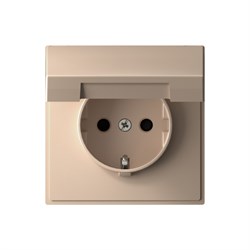 Systeme Electric ArtGallery Песочный Розетка с заземл. со шторк. с крышк., 16А, IP20,  механизм, быстрозажим. клем. GAL001246S - фото 69379