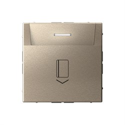Systeme Electric ArtGallery Шампань Выключатель карточный 10А, без задержки времени, быстр.клемм. GAL000514S - фото 69471